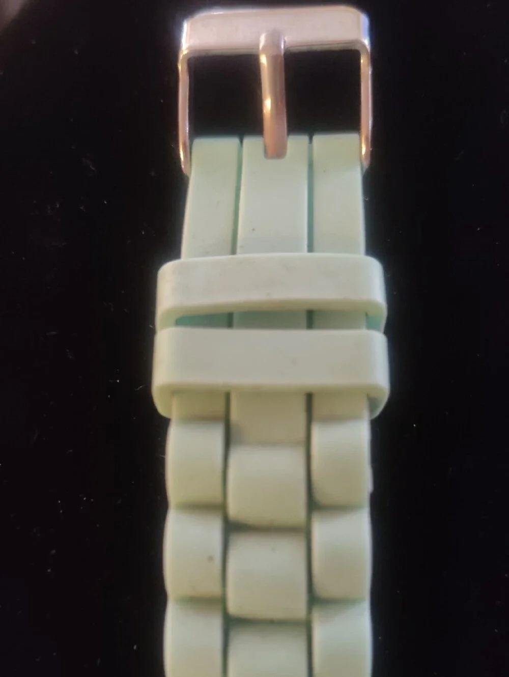 Women's Mint Green Silicone Strap Fashion Watch
